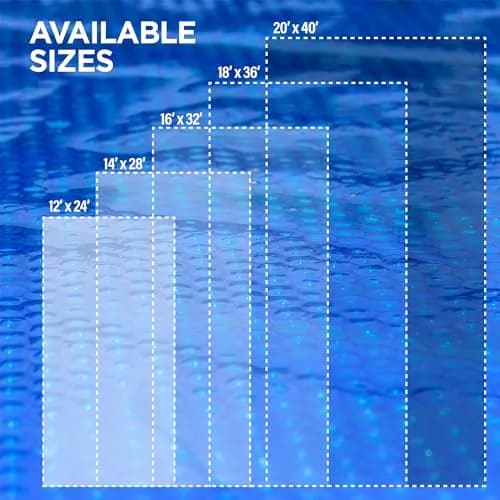 Shop Square 16' x 32' Rectangle Solar Cover | Heavy Duty Pool Blanket with Custom Fit (70-120 chars) thumbnail 2