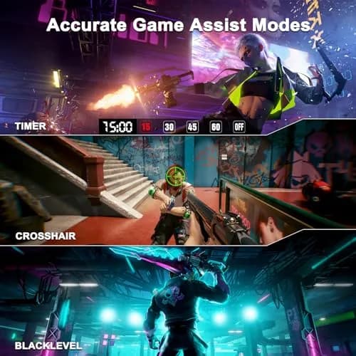 SANSUI 27 Inch WQHD 2560 x 1440 IPS Gaming Monitor, 200Hz 180Hz 1ms, HDR Eye Care, VESA Mount, Metal Stand (DP Cable Included) thumbnail 6
