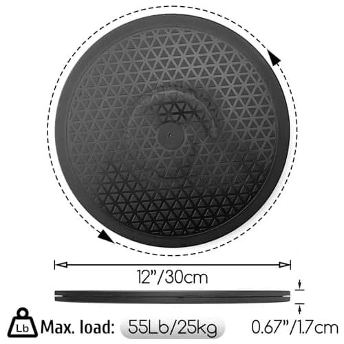 Famgee 12 Inch Lazy Susan Turntable 30cm (11.8in) | Heavy Duty Rotating Stand with Steel Ball Bearings thumbnail 6