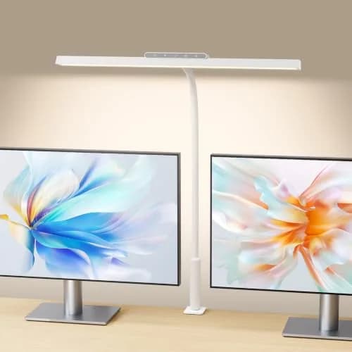 SEOUFRDZ LED Desk Lamp with Clamp, Adjustable Brightness & Color, Eye Protection, 360° Gooseneck (55.28 USD Offer) thumbnail 1