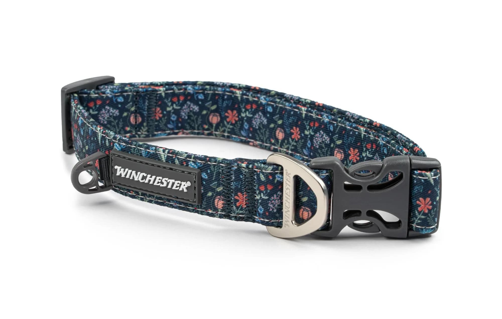 World of Winchester Botanical Garden Dog Collar, Large 9.2 inches (23.4 cm) | Durable Poly-Webbing with Reflective Stitching — Botanical Garden