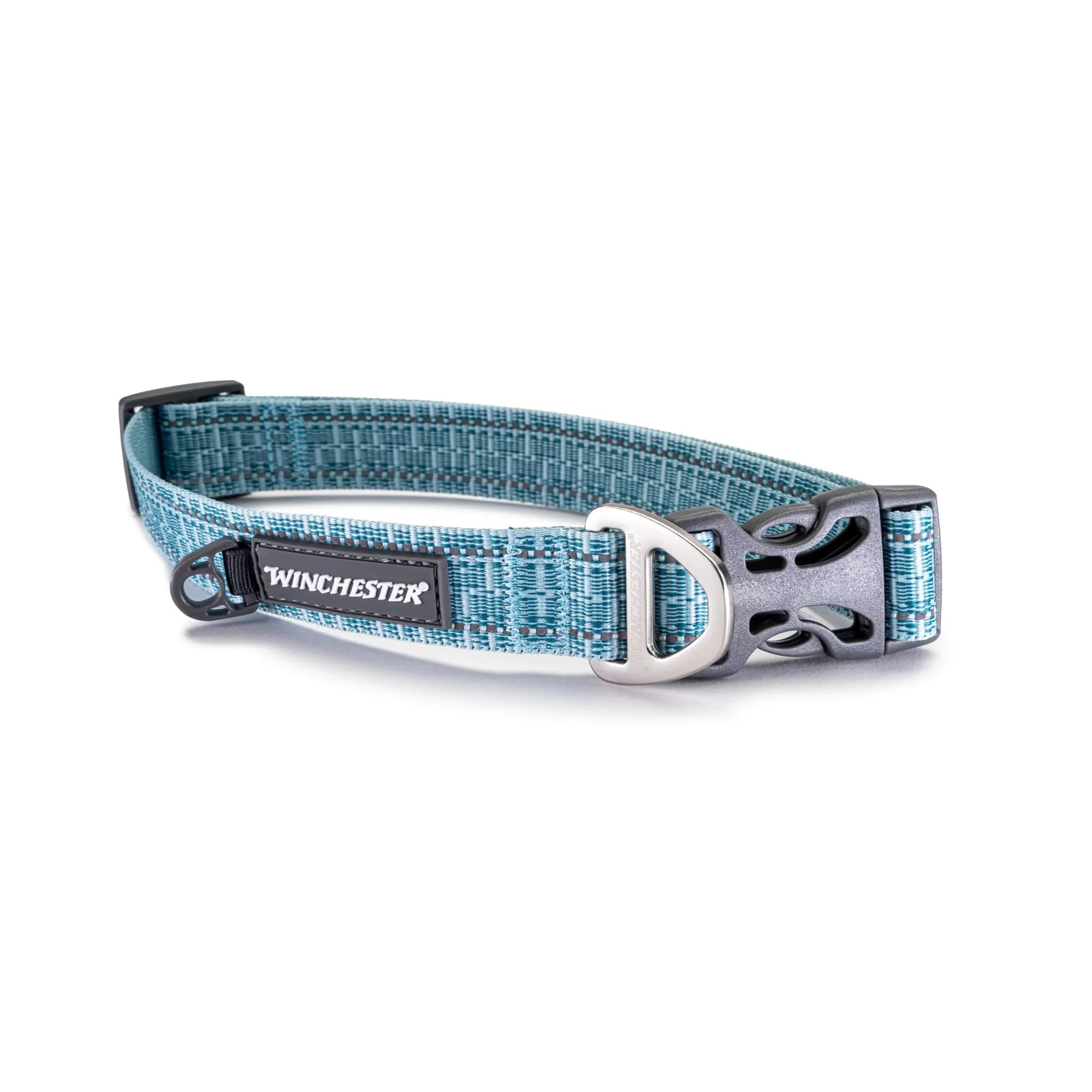 World of Winchester Signature Ombre Dog Collar Aqua Haze, Medium 1.4 cm (0.55 in) Width — Aqua Haze
