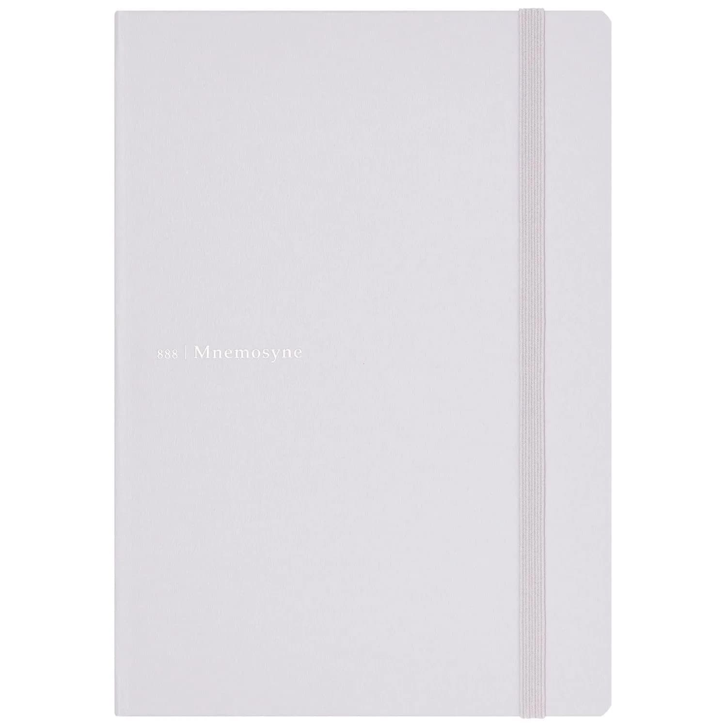 Maruman Mnemosyne A5 Dot Grid Hardcover Journal 15.3cm x 21.6cm (5.83"x8.27") | Premium Japanese Paper — Light Gray