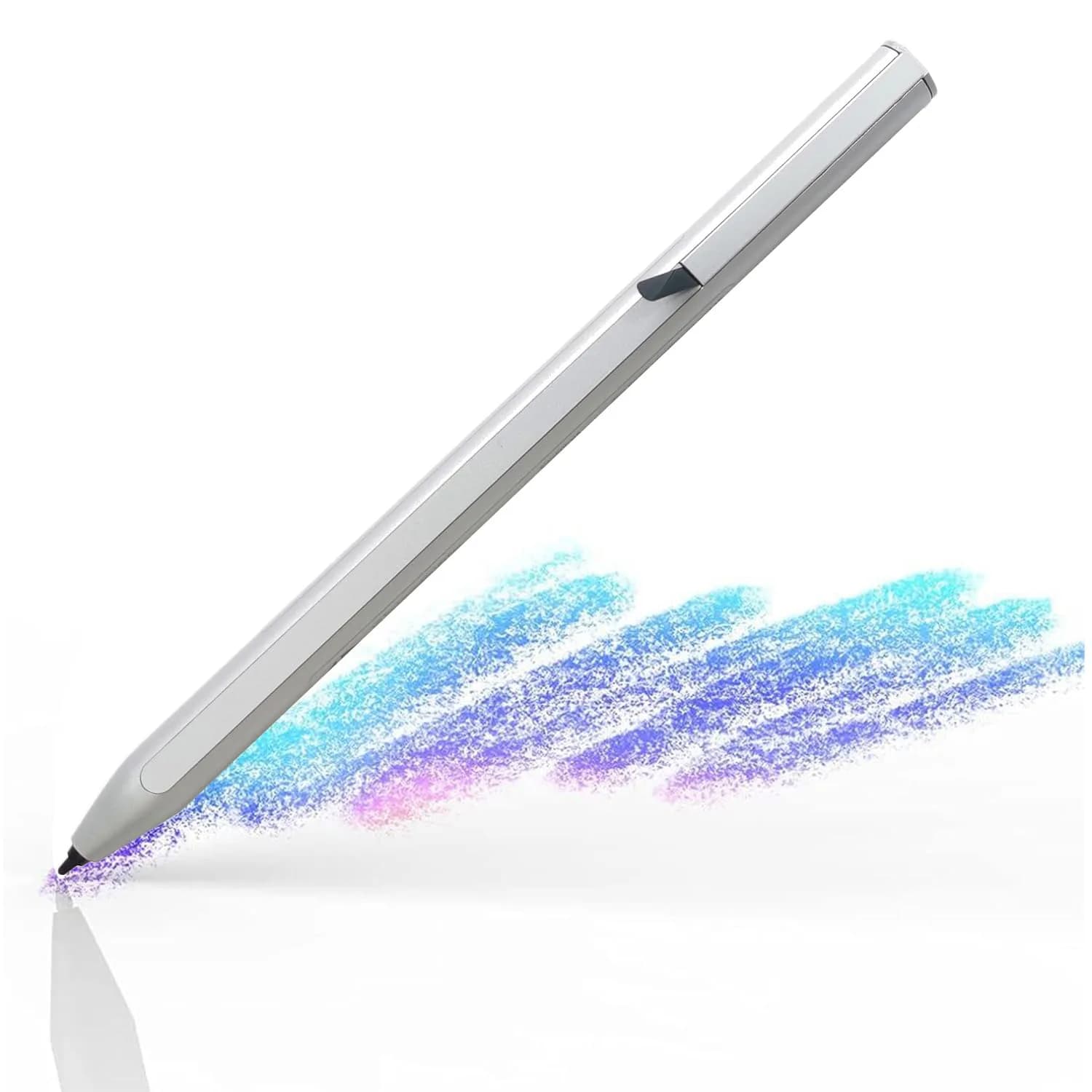 MITATTOK Rechargeable Active Stylus Pen 1.6mm | USI Certified for Touchscreen Tablets & Chromebooks — Silver