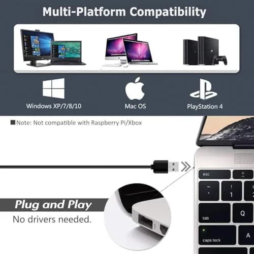 JOUNIVO JV-601Pro USB Computer Microphone with Mute Button & LED Indicator | 180cm (6ft) Cable thumbnail 4