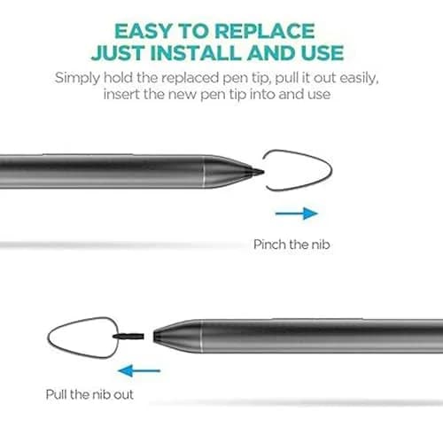 MITATTOK Stylus Pen Tip L04340-001 for HP Pavilion x360 11 Stylus Pen 927229-001 | 5-Pack Silver Aluminum Replacement Nibs thumbnail 5
