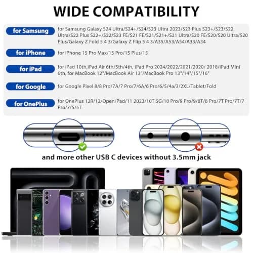 ASKUBSKU Open Ear Earbuds Wired USB C for Samsung S26 Ultra S25 S24 S23 A17 | Sport, Workout & Calls thumbnail 6