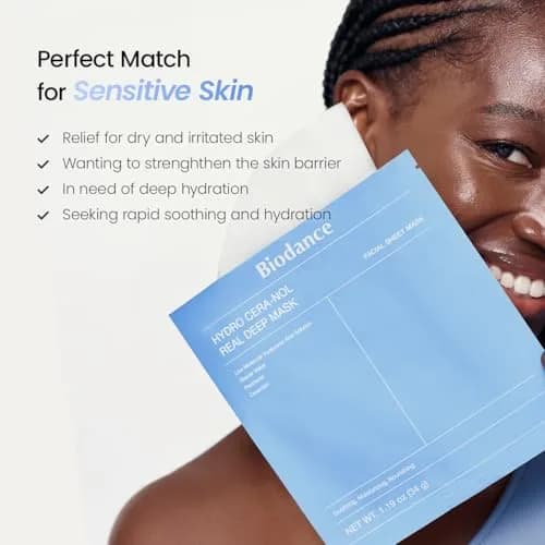 BIODANCE Hydro Cera-nol Real Deep Mask 34g (1.19oz) 4ea | Hydrating Overnight Hydrogel Face Mask for Redness Relief thumbnail 6