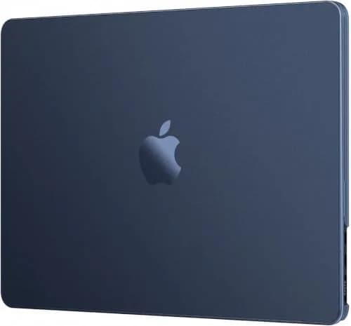 EooCoo Matte Hard Case for MacBook Air 15 inch M5/M4/M3/M2 Chip (Model A3448/A3241/A3114/A2941) | Midnight Clear thumbnail 1