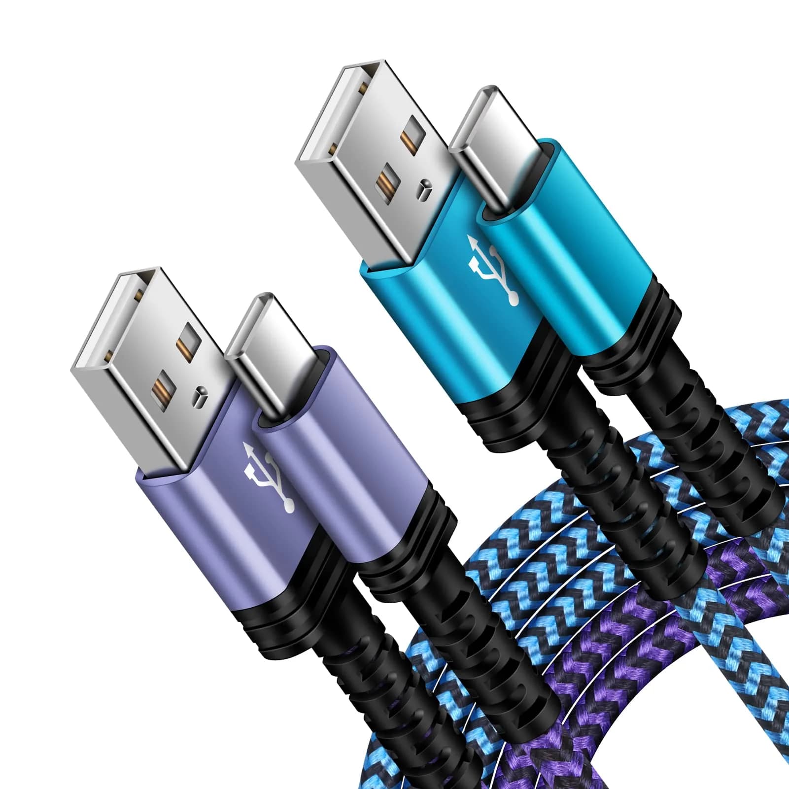 iHoto USB C Wired Earbuds for Samsung Galaxy A17 A16 5G | Hi-Fi Sound & Ergonomic Fit — Blue Purple