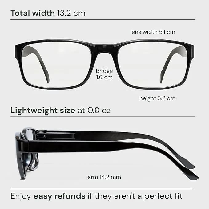 Gaoye 0.5 Reading Glasses 5-Pack | Blue Light Blocking & UV Protection thumbnail 6