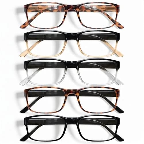 Gaoye 0.5 Reading Glasses 5-Pack | Blue Light Blocking & UV Protection thumbnail 1