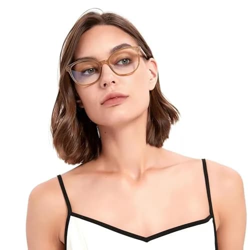 JFXQDR Blue Light Blocking Computer Glasses for Women | TR90 Frame, UV400 Protection, Anti-Glare thumbnail 2