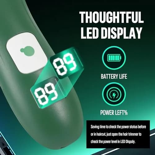 ENSSU Baby Hair Clippers Cordless Hair Clipper for Kids with LED Display, 3-12mm Combs & Accessories thumbnail 2