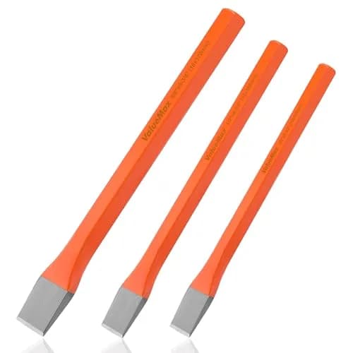 ValueMax 3-Piece Heavy-Duty Cold Chisel Set | Chrome Vanadium Steel, 3/8"-5/8" | Precision Metalworking Tools thumbnail 1