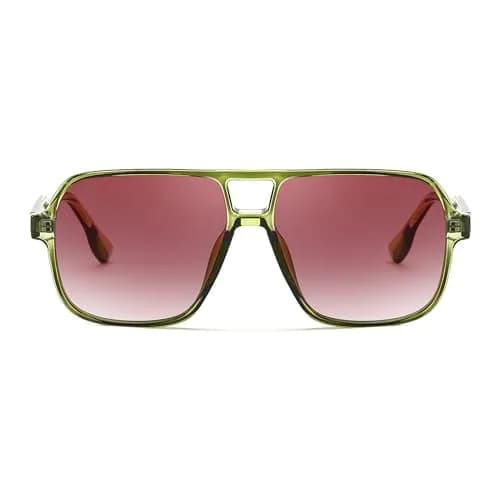 FEISEDY Retro Square Aviator Sunglasses for Women & Men | UV400 Protection, Oversized Shades, 55MM thumbnail 5