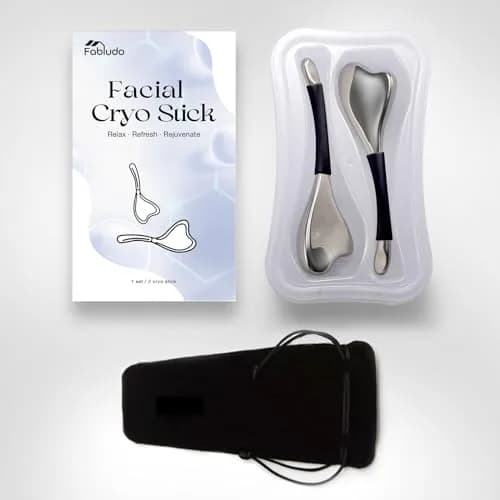 Fabludo 3-in-1 Cryo Gua Sha Facial Tools, Ice Roller Globes for Women Face and Eyes, Stainless Steel Skin Care Tools, with Carry Case thumbnail 7