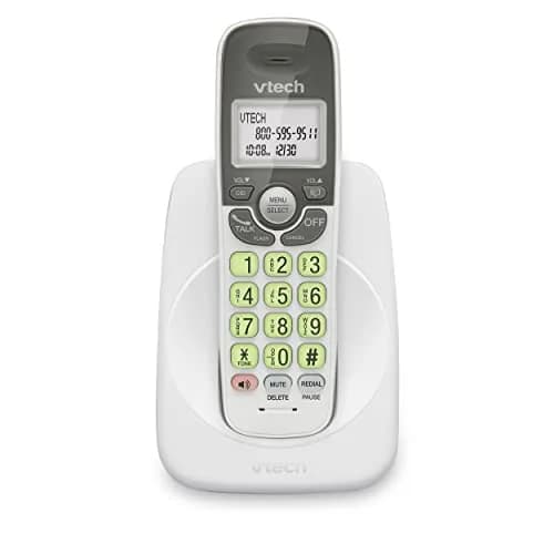 VTech VG131 Cordless Phone with DECT 6.0, Full-Duplex Speakerphone, Lighted Display, Backlit Keypad, Caller ID, Wall Mount | 10.7 cm (4.2 in) Width thumbnail 1