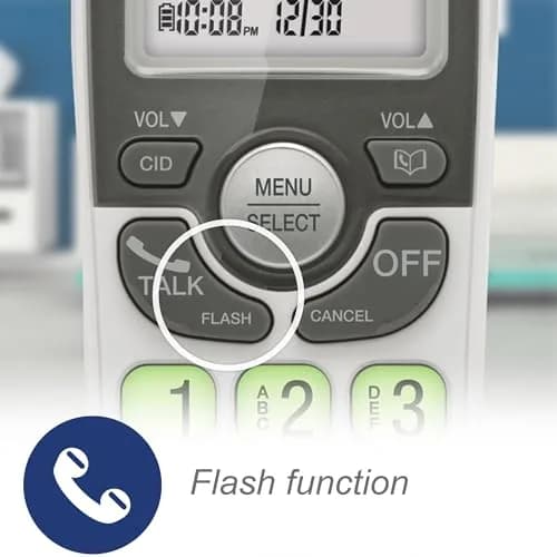 VTech VG131 Cordless Phone with DECT 6.0, Full-Duplex Speakerphone, Lighted Display, Backlit Keypad, Caller ID, Wall Mount | 10.7 cm (4.2 in) Width thumbnail 8