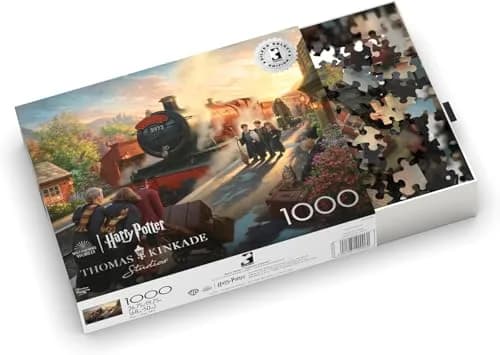Buffalo Games Thomas Kinkade Hogwart's Express 1000 Piece Puzzle | Expert Challenge with High-Res Artwork thumbnail 4