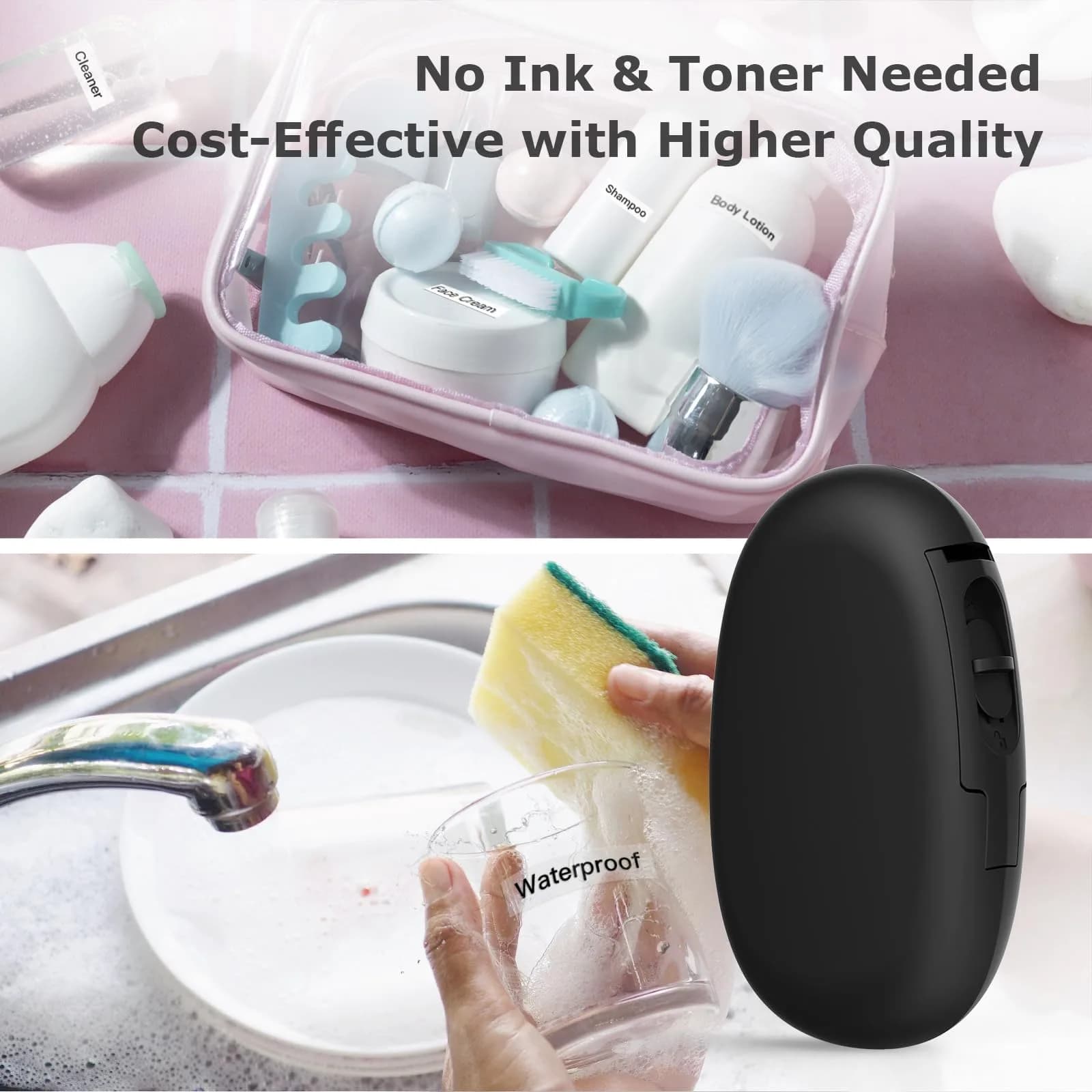SUPVAN E10 Bluetooth Label Maker Machine with 3 Tapes, Portable, Black | 220V Compatible Printer - view 7