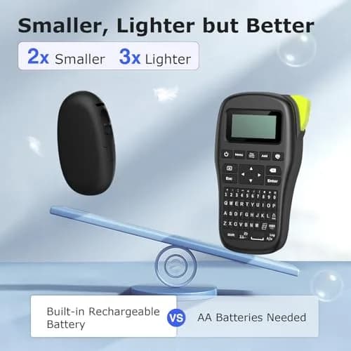 SUPVAN E10 Bluetooth Label Maker Machine with 3 Tapes, Portable, Black | 220V Compatible Printer thumbnail 2