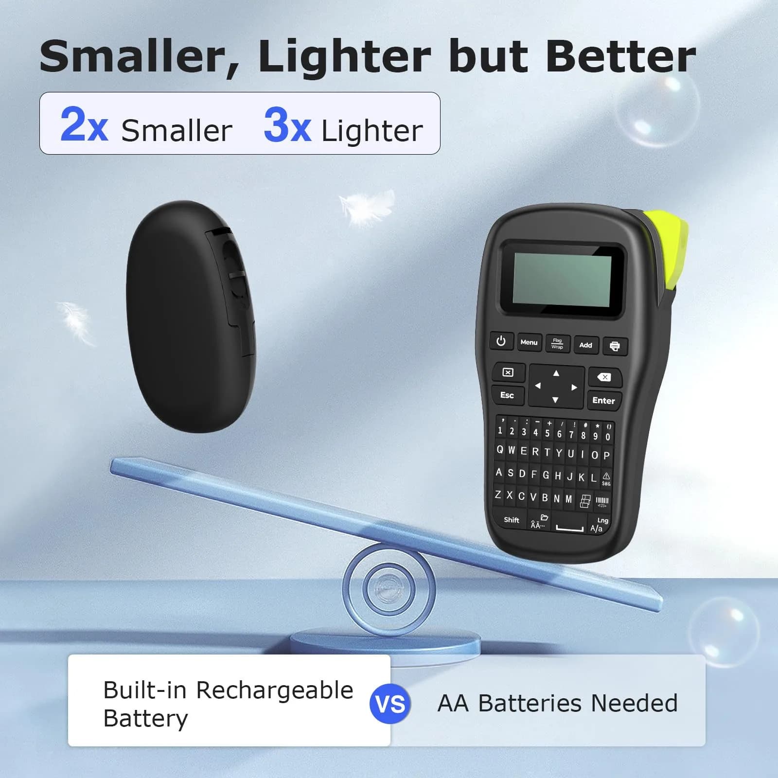 SUPVAN E10 Bluetooth Label Maker Machine with 3 Tapes, Portable, Black | 220V Compatible Printer - view 2