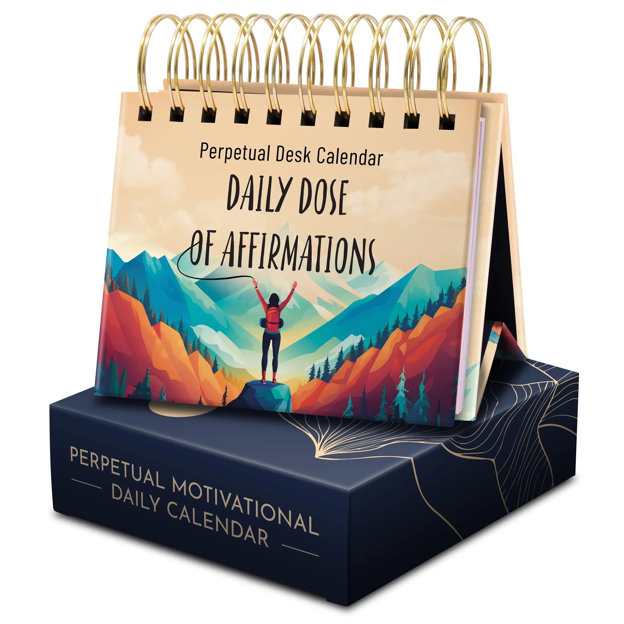 RYVE Daily Affirmation Calendar for Women, 366 Empowering Positive Affirmations, 14cm (5.5in) x 13cm (5.1in) — Affirmations for Women