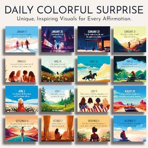 RYVE Daily Affirmation Calendar for Women, 366 Empowering Positive Affirmations, 14cm (5.5in) x 13cm (5.1in) thumbnail 7