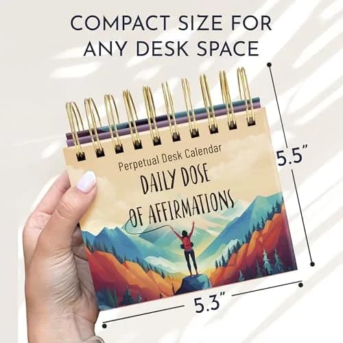 RYVE Daily Affirmation Calendar for Women, 366 Empowering Positive Affirmations, 14cm (5.5in) x 13cm (5.1in) thumbnail 2