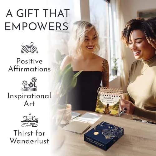 RYVE Daily Affirmation Calendar for Women, 366 Empowering Positive Affirmations, 14cm (5.5in) x 13cm (5.1in) thumbnail 3