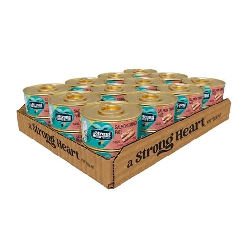 Strongheart Salmon Dinner Cat Pate, All Life Stages, 3oz, 24pk | Complete & Balanced Nutrition thumbnail 1