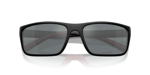 Scuderia Ferrari FZ6003U Sunglasses, Black Matte/Grey Mirrored, 59 mm | Sporty Oversized Rectangular Frame with UV Protection thumbnail 5