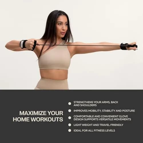PVOLVE P.Band Exercise Resistance Band with Glove Design | Light 0.18 kg (0.4 lb) thumbnail 4