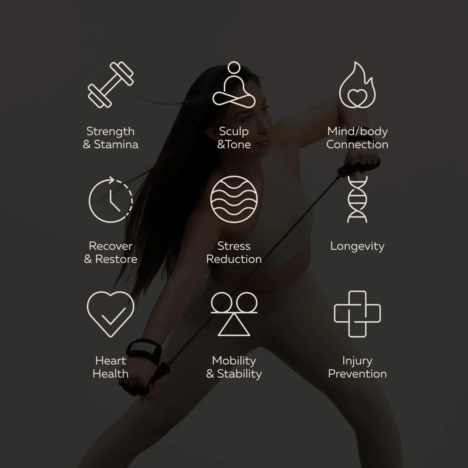 PVOLVE P.Band Exercise Resistance Band with Glove Design | Light 0.18 kg (0.4 lb) - view 5
