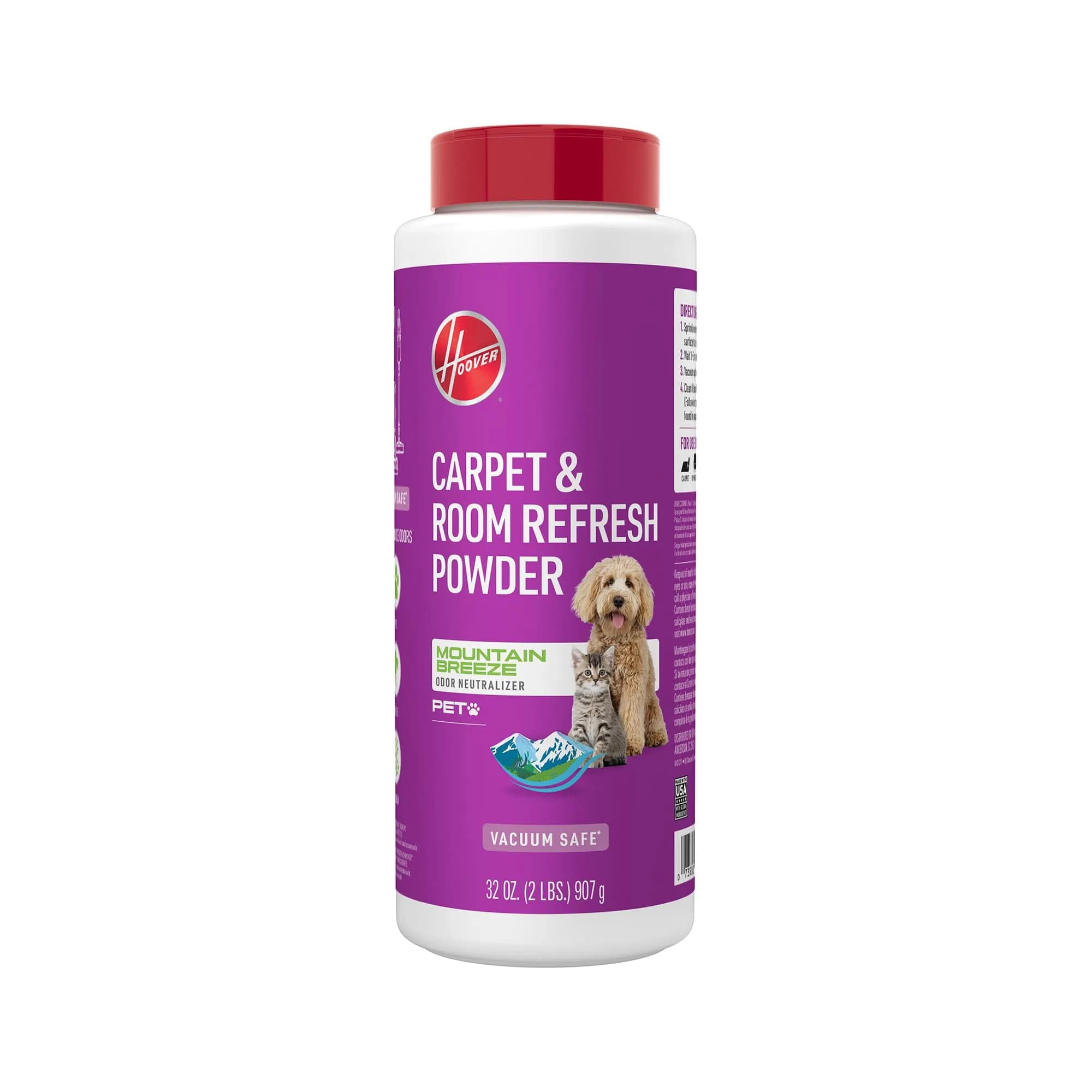 Hoover Pet Carpet and Room Refresher Powder 907g (32 oz) | Eliminates Pet Odors — White