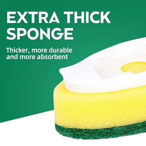 Acolidas Non Scratch Dishwand Refills 6 Pack | Durable, Scratch-Free Kitchen Sponge thumbnail 6