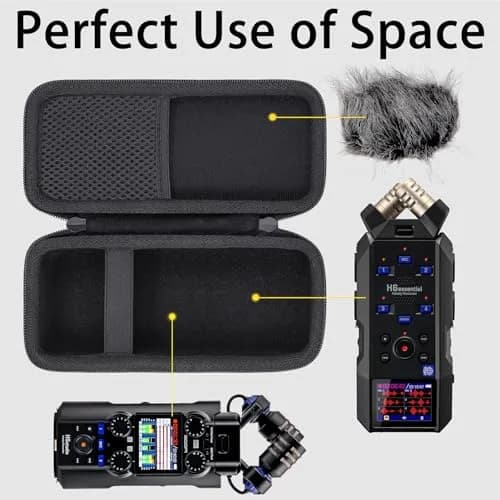 Aenllosi Hard Case for Zoom H6studio/H5studio/H6essential 6-Track, Black | Shock & Waterproof Travel Case thumbnail 4