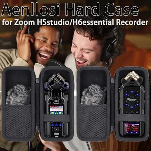Aenllosi Hard Case for Zoom H6studio/H5studio/H6essential 6-Track, Black | Shock & Waterproof Travel Case thumbnail 9