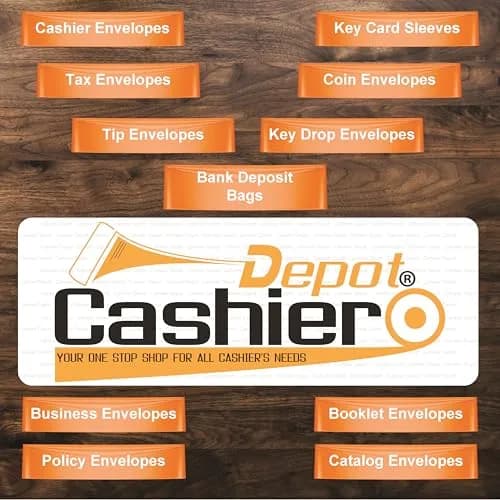 Cashier Depot Hotel Key Card Sleeves | White 24lb Paper, 2 3/8 x 3 1/2 Inches, Welcome Guest Message in Orange (2500 Count) thumbnail 5