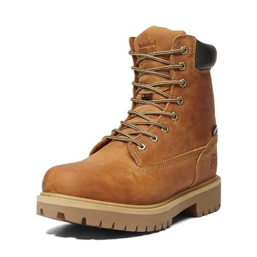 Timberland PRO Men's Direct Attach 8 Inch Soft Toe Waterproof Work Boot, Marigold-2024 New, 9.5 | Insulated & Waterproof thumbnail 1