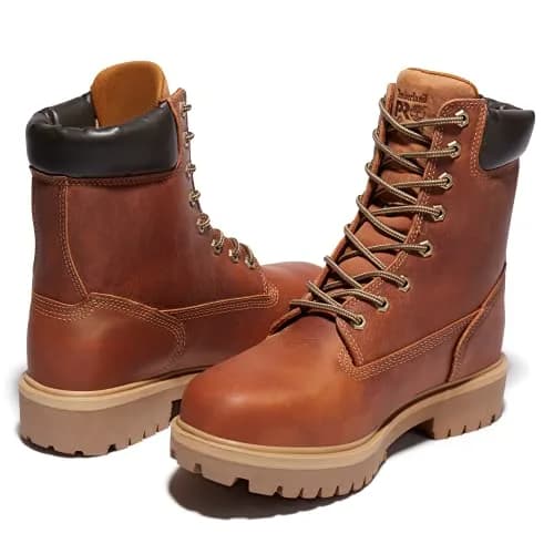 Timberland PRO Men's Direct Attach 8 Inch Soft Toe Waterproof Work Boot, Marigold-2024 New, 9.5 | Insulated & Waterproof thumbnail 2