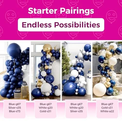 Bezente Navy Blue Giant Latex Round Balloons 36 Inch 8 Pack | Premium Quality for Parties thumbnail 4