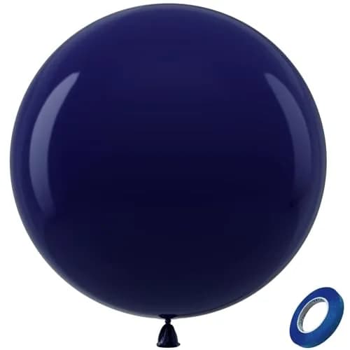 Bezente Navy Blue Giant Latex Round Balloons 36 Inch 8 Pack | Premium Quality for Parties thumbnail 1