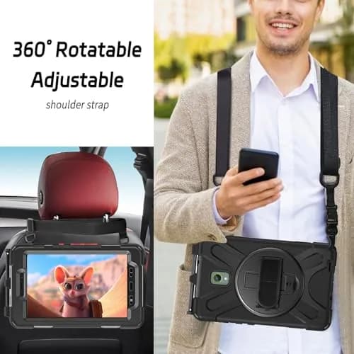 ZenRich Rugged Case for Samsung Galaxy Tab Active5/Active3 8" | Shockproof with Kickstand & Shoulder Strap thumbnail 5