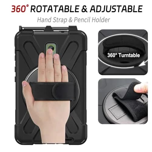 ZenRich Rugged Case for Samsung Galaxy Tab Active5/Active3 8" | Shockproof with Kickstand & Shoulder Strap thumbnail 3