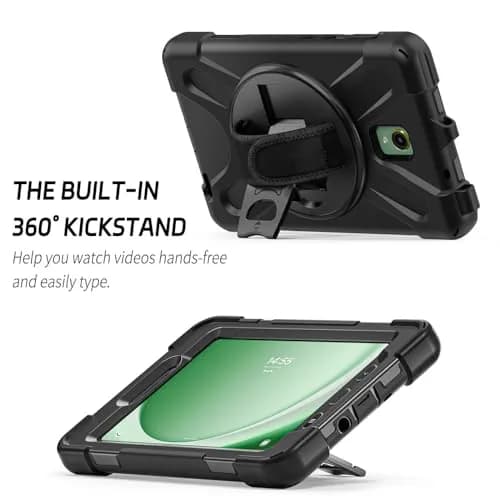 ZenRich Rugged Case for Samsung Galaxy Tab Active5/Active3 8" | Shockproof with Kickstand & Shoulder Strap thumbnail 4