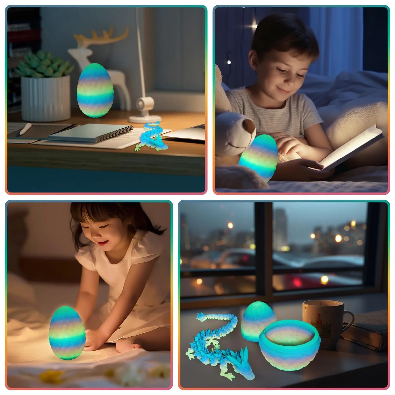 TBOLINE 3D Printed Dragon Egg Toy 13 cm (5 in) | ASTM-Certified PLA - view 6
