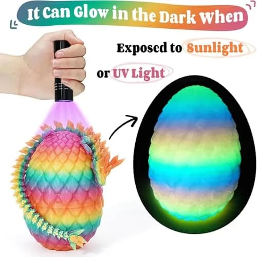 TBOLINE 3D Printed Dragon Egg Toy 13 cm (5 in) | ASTM-Certified PLA thumbnail 3