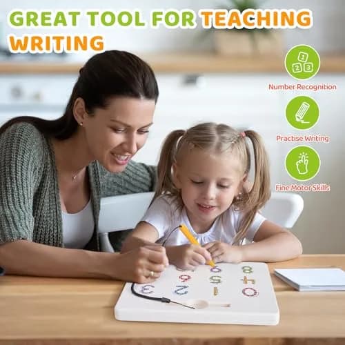 GAMENOTE Magnetic Number Tracing Board Double Sided 1-20 | Interactive Learning Toy for Kids thumbnail 7